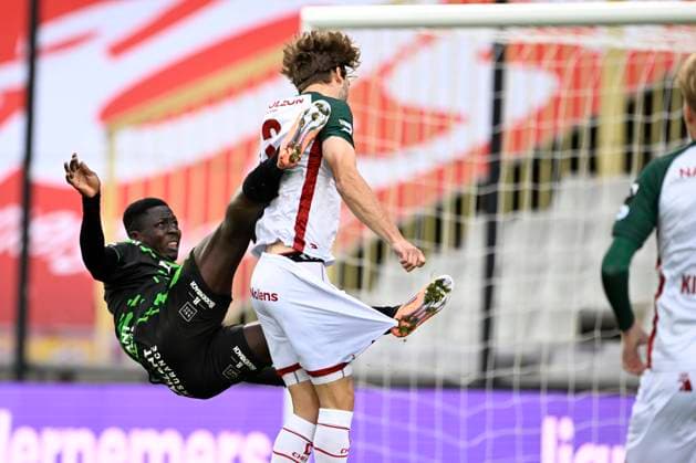 Cercle Brugge v SV Zulte Waregem - Jupiler Pro League BRUGGE, BELGIUM - OCTOBER 26 : Minda Alan forward of Cercle Brugge during the Jupiler Pro League match between Cercle Brugge and SV Zulte Waregem on October 26, 2025 in Brugge, Belgium, 26 10 2025 Brugge Belgium  Copyright: xJanxDexMeuleneirx
