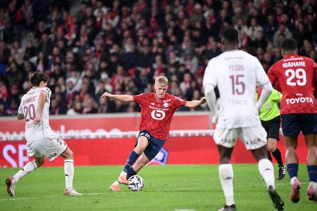 LOSC Lille v FC Metz - Ligue 1 McDonald s 2025 2026 10 Hakon Arnar HARALDSSON (losc) during the Ligue 1 McDonald s match between Lille and Metz at Stade Pierre Mauroy on October 26, 2025 in Lille, France. Lille France  Copyright: xFEPx 776348170