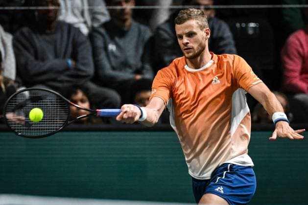 October 26, 2025, Nanterre, France, France: Yannick HANFMANN of Germany during the second qualifying day of the Rolex Paris Masters 1000 tennis tournament at Paris La Defense Arena on October 26, 2025 in Nanterre near Paris, France. Nanterre France - ZUMAm308 20251026_zsp_m308_040 Copyright: xMatthieuxMirvillex