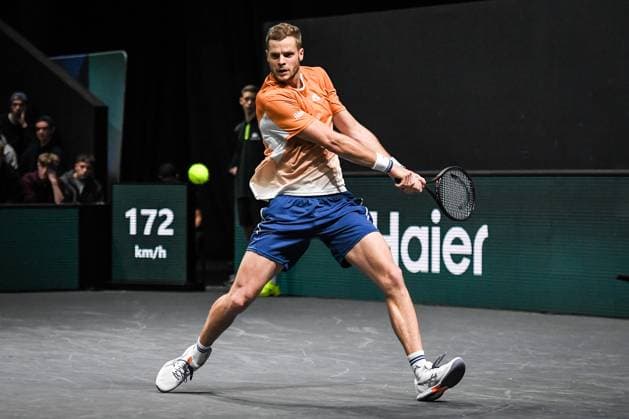 October 26, 2025, Nanterre, France, France: Yannick HANFMANN of Germany during the second qualifying day of the Rolex Paris Masters 1000 tennis tournament at Paris La Defense Arena on October 26, 2025 in Nanterre near Paris, France. Nanterre France - ZUMAm308 20251026_zsp_m308_045 Copyright: xMatthieuxMirvillex