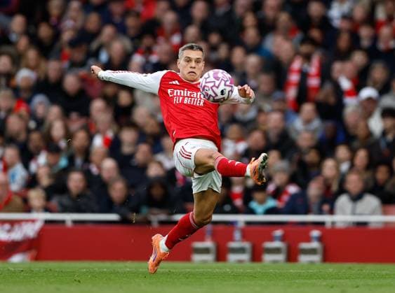 Leandro Trossard of Arsenal Arsenal v Crystal Palace, Football, Premier League, Emirates Stadium, Islington, London, UK - 26 10 2025 EDITORIAL USE ONLY No use with unauthorised audio, video, data, fixture lists (outside the EU), club league logos or live services. Online in-match use limited to 45 images (+15 in extra time). No use to emulate moving images. No use in betting, games or Copyright: xMattxImpey Shutterstockx 15615303ag