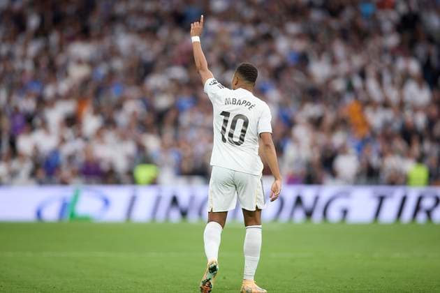Kylian Mbappe (Real Madrid CF) celebrates after scoring his team?s first goal during the LaLiga EA Sports match between Real Madrid v FC Barcelona, Barca at Santiago BernabÃ u on October 26, 2025 in Madrid, Spain. (Photo by Manu Reino DeFodi Images) Kylian Mbappe Real Madrid CF celebrates after scoring his team?s first goal during the LaLiga EA Sports match between Real Madrid v FC Barcelona at Santiago BernabÃ u on October 26, 2025 in Madrid, Spain Photo by Manu Reino DeFodi Images
