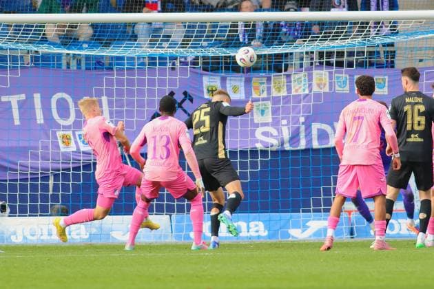 Goal for 1 1 by Tristan Zobel FC Erzgebirge Aue, 25 GER, TSG 1899 Hoffenheim II vs FC Erzgebirge Aue, Football, 3 Liga, Matchday 12, Season 2025 2026, 26 10 2025 DFL DFB REGULATIONS PROHIBIT ANY USE OF PHOTOGRAPHS as IMAGE SEQUENCES and or QUASI VIDEO GER,TSG 1899 Hoffenheim II vs FC Erzgebirge Aue, Football, 3 Liga, Matchday 12, Season 2025 2026, 26 10 2025 Hoffenheim Copyright: xEibner-Pressefoto JoergxHirschx EP_JHH