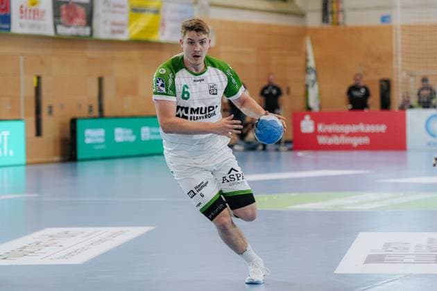 Timm Buck HC Oppenweiler Backnang, 06 , HC Oppenweiler Backnang vs HBW Balingen Weilstetten, Handball, 2 Bundesliga, Matchday 9, Season 2025 2026, 26 10 2025, HC Oppenweiler Backnang vs HBW Balingen Weilstetten, Handball, 2 Bundesliga, Matchday 9, Season 2025 2026, 26 10 2025 Backnang Copyright: xEibner-Pressefoto LarsxNeumannx EP_LNN