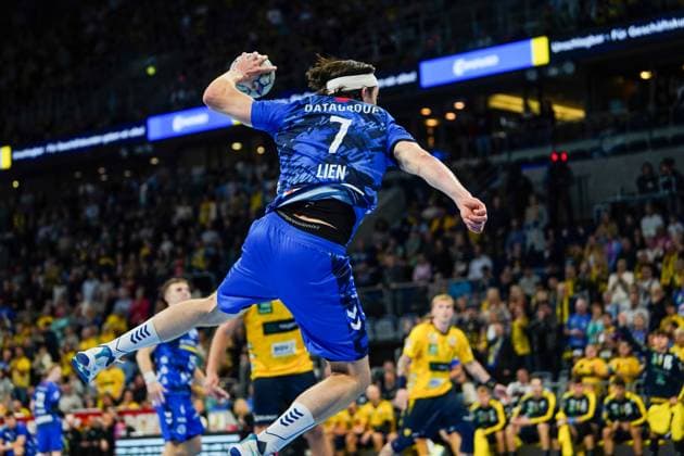 26 10 2025, xdaymx, Handball Daikin HBL, Rhein Neckar Loewen TVB Stuttgart v l Kasper Lien TVG Mannheim