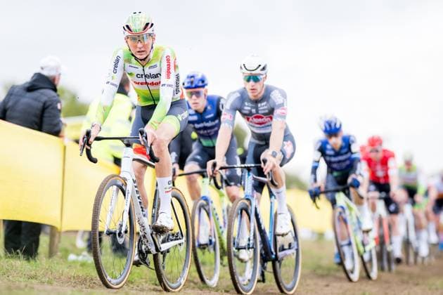 Belgian Joran Wyseure pictured in action during the men s elite race of the Superprestige race of Overijse, stage 2 (out of 8) in the Superprestige cyclocross competition, in Overijse, Sunday 26 October 2025. JASPERxJACOBS  x138022610x