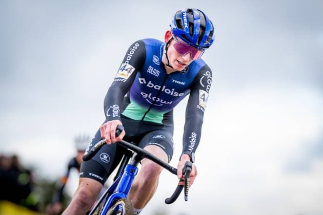 Belgian Arthur van den Boer pictured in action during the men s elite race of the Superprestige race of Overijse, stage 2 (out of 8) in the Superprestige cyclocross competition, in Overijse, Sunday 26 October 2025. JASPERxJACOBS  x138022619x