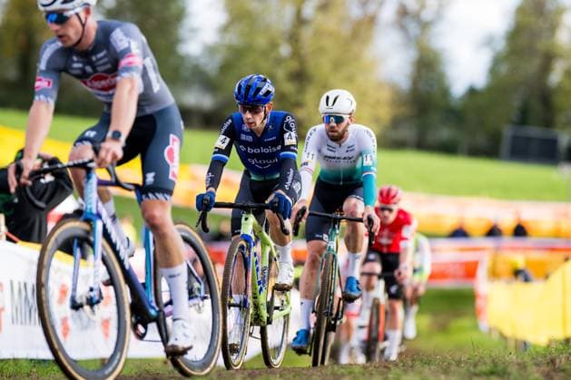 Dutch Lars Van Der Haar pictured in action during the men s elite race of the Superprestige race of Overijse, stage 2 (out of 8) in the Superprestige cyclocross competition, in Overijse, Sunday 26 October 2025. JASPERxJACOBS  x138022686x