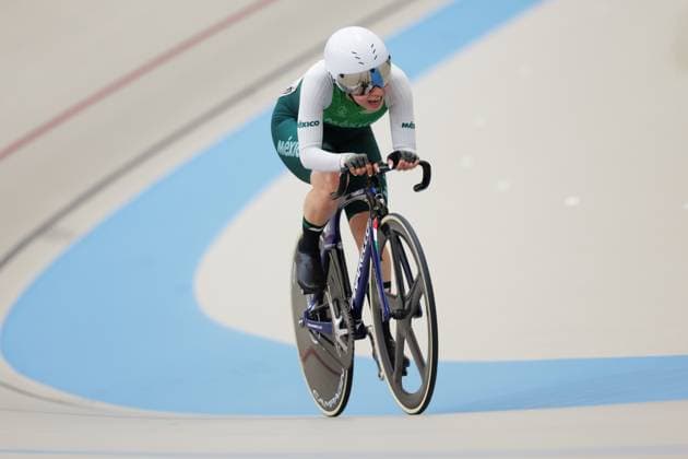2025 Tissot UCI Track World Championships Picture by Alex Whitehead SWpix.com - 26 10 2025 - Cycling - 2025 Tissot UCI Track World Championships - Velodromo PenalolÃ n, Santiago, Chile - Women s Points Race - Yareli Acevedo Mendoza (Mexico) Copyright: x xSWpix.comx(t axPhotographyxHubxLtd)xAlexxWhitehead SWpix.comx SWP-3030-11813