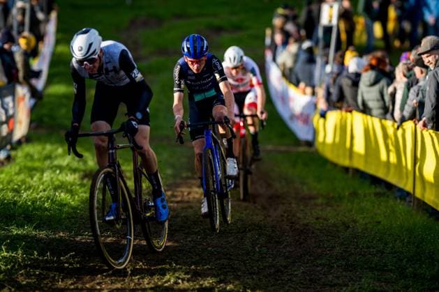 Dutch David Haverdings pictured in action during the men s elite race of the Superprestige race of Overijse, stage 2 (out of 8) in the Superprestige cyclocross competition, in Overijse, Sunday 26 October 2025. JASPERxJACOBS  x138022841x