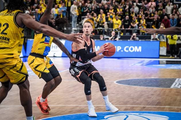 Thomas Klepeisz ratiopharm Ulm, 22 GER, MHP Riesen Ludwigsburg vs ratiopharm Ulm, easycredit BBL, Basketball, Bundesliga, Matchday 5, Season 2025 2026, 26 10 2025 GER, MHP Riesen Ludwigsburg vs ratiopharm Ulm, easycredit BBL, Basketball, Bundesliga, Matchday 5, Season 2025 2026, 26 10 2025 Ludwigsburg Copyright: xSandyxDinkelackerx EP_SDR
