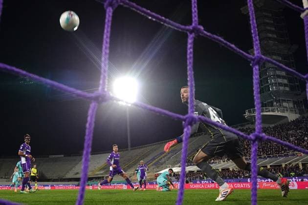 Bologna s Santiago Castro goal 0-1 during the Serie A soccer match between Fiorentina and Bologna at the Artemio Franchi Stadium in Florence, north Italy - Sunday, October 26, 2025 -  Copyright: xMassimoxPaolone LaPressex
