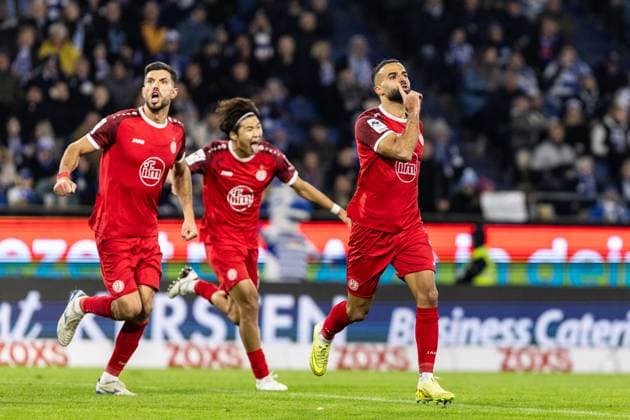 3 Liga MSV Duisburg Rot Weiss Essen 26 10 2025 Rot Weiss Essen celebrates the goal, 1 1 by Ramien Safi Rot Weiss Essen, 7 3 Liga MSV Duisburg Rot Weiss Essen Schauinsland Reisen Arena, Duisburg 26 10 2025 DFL regulations prohibit any use of photographs as image sequences and or quasi video Copyright: xBEAUTIFULxSPORTS Buriakovx
