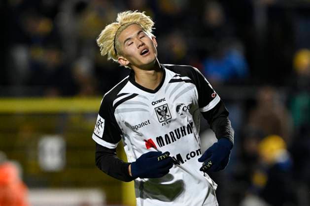 Royale Union Saint-Gilloise v Sint-Truidense VV - Jupiler Pro League BRUSSELS, BELGIUM - OCTOBER 26 : Goto Keisuke forward of Sint-Truiden during the Jupiler Pro League match between Royale Union Saint-Gilloise and Sint-Truidense VV on October 26, 2025 in Brussels, Belgium, 26 10 2025 Brussels Belgium  Copyright: xDhax