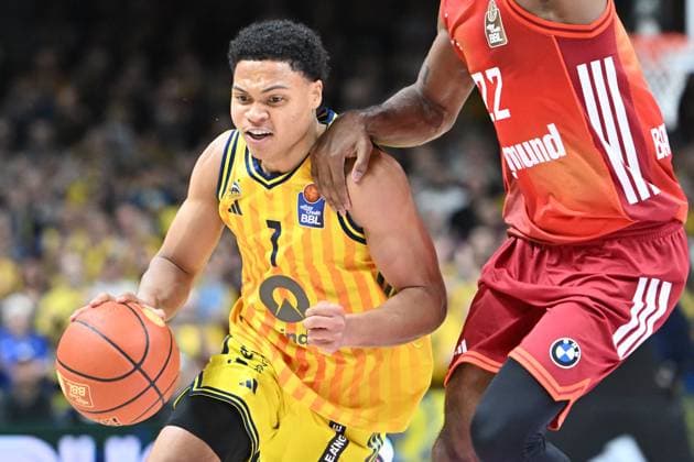 Jack Kayil ALBA Berlin, 7 GER, Alba Berlin vs FC Bayern Muenchen, Basketball, easyCredit Basketball League, Season 2025 2026, Matchday 5, 26 10 2025 GER, Alba Berlin vs FC Bayern Muenchen, Basketball, easyCredit Basketball League, Season 2025 2026, Matchday 5, 26 10 2025 Berlin Copyright: xEibner-Pressefoto RyanxSleimanx EP_RSN