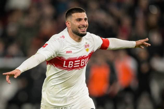 Soccer, 1 Bundesliga, 20251026, VfB Stuttgart 1 FSV Mainz 05 In the picture Goal 2 1, Goal celebration, Goalscorer Deniz UNDAV Stuttgart, 26 Stuttgart MHP Arena Baden Württemberg Germany Copyright: Passion2Press MarkusxFischerx