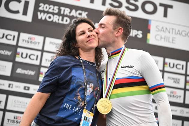 26-10-2025 World Championships Elite Track; Giornata 05; 2025, Lotto; Viviani, Elia; Cecchini, Elena; Santiago Del Cile - Velodromo Penalolen; 