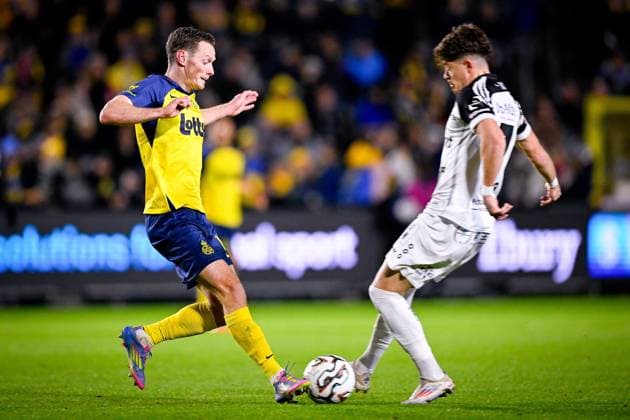 Royale Union Saint-Gilloise v Sint-Truidense VV - Jupiler Pro League BRUSSELS, BELGIUM - OCTOBER 26 : Schoofs Rob midfielder of Union Saint-Gilloise during the Jupiler Pro League match between Royale Union Saint-Gilloise and Sint-Truidense VV on October 26, 2025 in Brussels, Belgium, 26 10 2025  Copyright: xTomasxSiskx