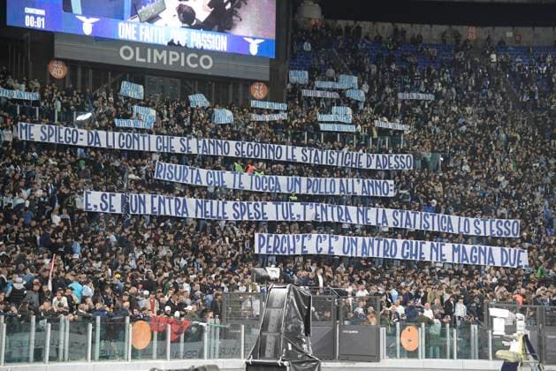 Lazio supporter during the Serie A Enilive soccer match between SS Lazio and Juventus FC at the Rome s Olympic stadium, Italy - Sunday, October 26, 2025. - Soccer.  Copyright: xFabrizioxCorradetti LaPressex
