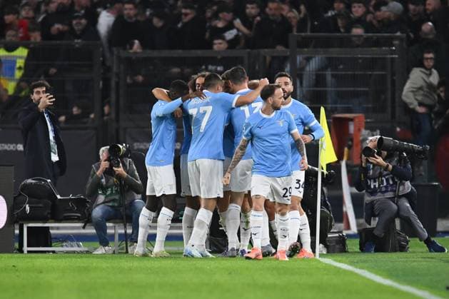 Toma Basic of S.S. Lazio celebrates after scoring the goal of 1-0 during the 8th day of the Serie A Championship between S.S. Lazio and Juventus F.C. at the Olympic Stadium on October 26, 2025 in Rome, Italy.  Copyright: xDomenicoxCippitelli IPAxSportx xipa-agency.netx xx IPA_67120217 IPA_Agency_IPA67120217