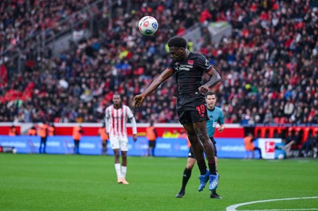 26 10 2025, Soccer, 1 Bundesliga, 8 Matchday Season 2025 2026, Bayer Leverkusen SC Freiburg, Ernest Poku Bayer Leverkusen xRHR PHOTO TKx Copyright: RHR-FOTOx RHR-FOTO TK