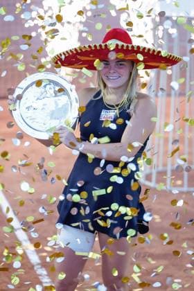 WTA QUERETARO OPEN 125 WTA QUERETARO OPEN 125 BEJLEK VS SCOTT 26102025 QUERETARO, QUERETARO, MEXICO Action photo of czech Sara Bejlek, champion of the tournanent during day 6 of the WTA Queretaro Open 125, held a the Club Campestre de Queretaro against Katrina Scott of the USA Action photo of czech Sara Bejlek, champion of the tournament during day 6 of the WTA Queretaro Open 125, held at the Club Campestre de Queretaro against Katrina Scott of the USA PHOTO BY IMAGENSHOP AGENCIA FOTOGRAFICA QUERETARO QUERETARO MEXICO Copyright: xIMAGENSHOPxAGENCIAxFOTOGRAFICAx