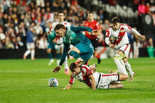 Lucas Boye (Alave), OCTOBER 26, 2025 - Football Soccer : Spanish LaLiga EA Sports match between Rayo Vallecano de Madrid - Deportivo Alaves at the Estadio de Vallecas in Madrid, Spain. Noxthirdxpartyxsales  aflo_308355337