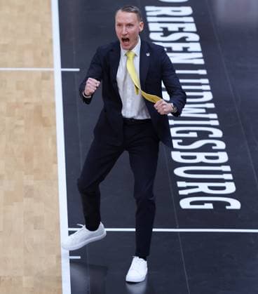 Ludwigsburg , easyCredit Basketball Bundesliga MHP Riesen Ludwigsburg vs ratiopharm Ulm , Mikko Riipinen Coach Riesen