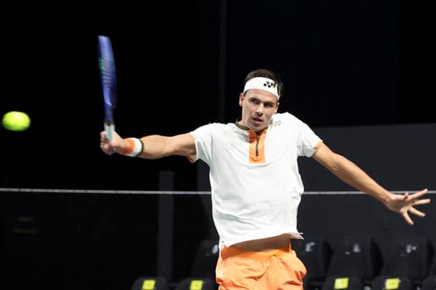 TENNIS : Rolex Paris Masters - 27 10 2025 Daniel Altmaier (GER) Vs Marcos Giron (USA) ParisFrance  Copyright: xMichtofx
