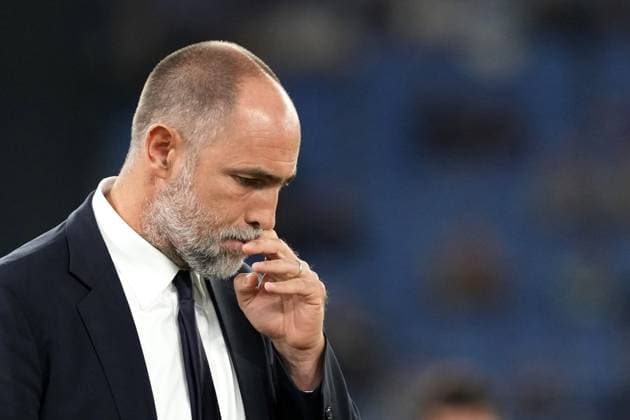 Igor Tudor, head coach of Juventus FC during the warm up of the Serie A 2025 2026 football match between SS Laziio and Juventus FC at Stadio Olimpico in Rome (Italy), October 26, 2025. antoniettaxbaldassarre