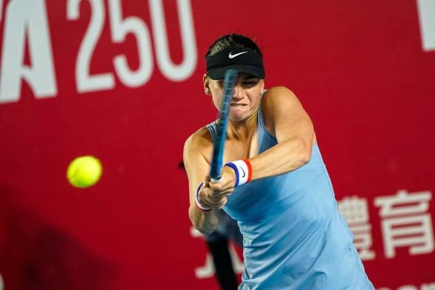 Hong Kong Tennis Open - Day 3 Tennis player Viktoria Morbayova during a match at the Hong Kong Tennis Open on October 27, 2025 in Hong Kong (Photo by Vernon Yuen Nexpher Images) Hong Kong