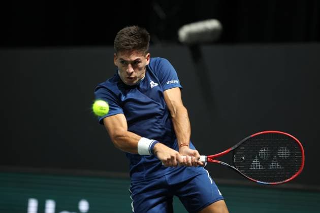 ROLEX PARIS MASTERS TENNIS 2025 Thierry Larret MAXPPP - Nanterre (92) 27 10 2025 Thierry Larret Maxppp. Tennis. Rolex Paris Masters. Paris La Defense, Nanterre (92). Du 25 octobre au 2 novembre 2025. Lundi 27 octobre 2025. Cameron NORRIE (GBR) vs Sebastian BAEZ (ARG) Nanterre (92) PARIS LA DEFENSE ARENA ILE DE FRANCE FRANCE  Copyright: xMAXPPPxThierryxLarretx TLR202510277508 TLR202510277508