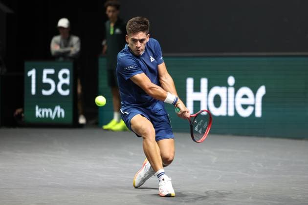 ROLEX PARIS MASTERS TENNIS 2025 Thierry Larret MAXPPP - Nanterre (92) 27 10 2025 Thierry Larret Maxppp. Tennis. Rolex Paris Masters. Paris La Defense, Nanterre (92). Du 25 octobre au 2 novembre 2025. Lundi 27 octobre 2025. Cameron NORRIE (GBR) vs Sebastian BAEZ (ARG) Nanterre (92) PARIS LA DEFENSE ARENA ILE DE FRANCE FRANCE  Copyright: xMAXPPPxThierryxLarretx TLR202510277524 TLR202510277524