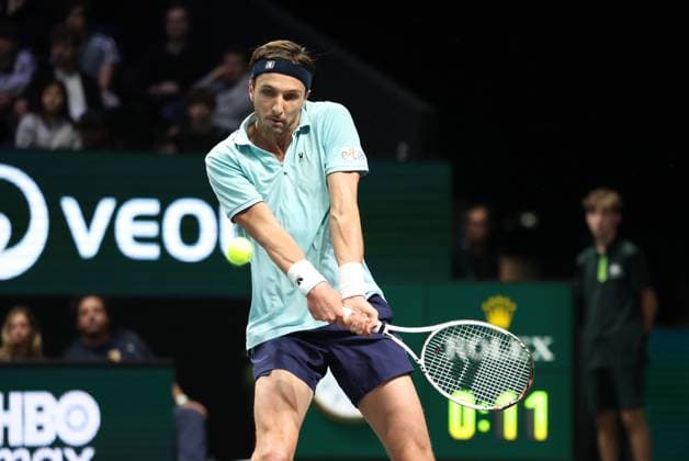 ROLEX PARIS MASTERS TENNIS 2025 Thierry Larret MAXPPP - Nanterre (92) 27 10 2025 Thierry Larret Maxppp. Tennis. Rolex Paris Masters. Paris La Defense, Nanterre (92). Du 25 octobre au 2 novembre 2025. Lundi 27 octobre 2025. Lundi 27 octobre 2025. Fabian MAROZSAN (HUN) vs Arthur RINDERKNECH (FRA) Nanterre (92) PARIS LA DEFENSE ARENA ILE DE FRANCE FRANCE  Copyright: xMAXPPPxThierryxLarretx TLR202510277649 TLR202510277649