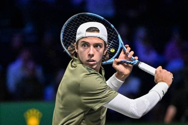 Rolex Paris Masters 2025 in Paris FA Arthur Cazaux competes during the Rolex Paris Masters 2025 tournament at the Paris La Defense Arena in Paris, on October 27, 2025. Photo by Firas Abdullah ABACAPRESS.COM Paris Ile-de-France France  Copyright: xAbdullahxFiras ABACAx