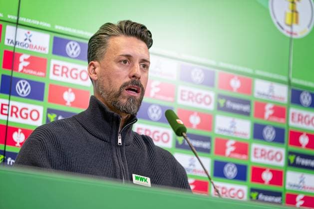 Sandro Wagner Coach FC Augsburg , Press conference before the DFB Cup match against VfL Bochum