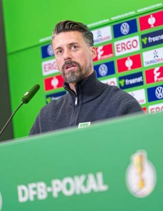 Sandro Wagner Coach FC Augsburg , Press conference before the DFB Cup match against VfL Bochum