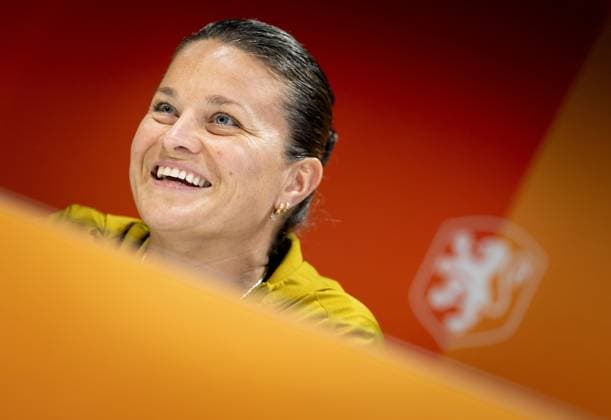 Football, Women, National team Netherlands, Press conference