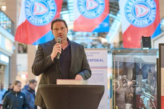 Football, 2nd BL, Holstein Kiel, 125th anniversary exhibition in Citti-Park Kiel