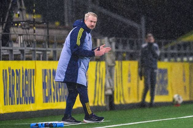 251027 Head coach Pierre Fondin of Sweden during the international friendly under 23 football match between Sweden and Germany on October 27, 2025 in Malmö Photo Christoffer Borg Mattisson BILDBYRAN COP 261 CB0483 fotboll football soccer fotball u23 under 23 sverige sweden germany dam bbeng landslag  Copyright: CHRISTOFFERxBORGxMATTISSON BB251027CB045