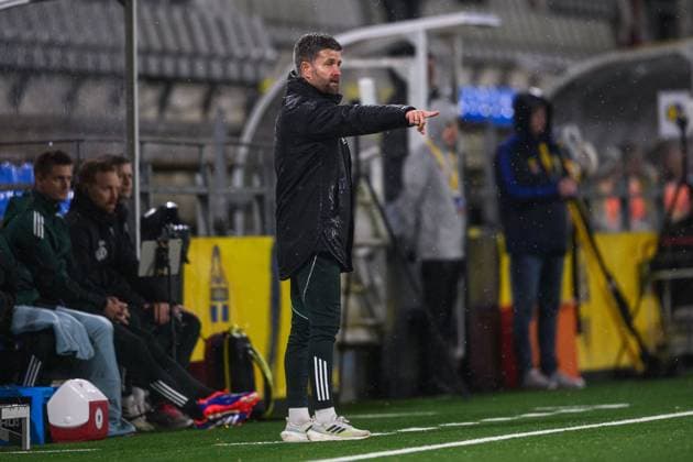 251027 Head coach Jos Bolt of Germany during the international friendly under 23 football match between Sweden and Germany on October 27, 2025 in Malmö Photo Christoffer Borg Mattisson BILDBYRAN COP 261 CB0483 fotboll football soccer fotball u23 under 23 sverige sweden germany dam bbeng landslag  Copyright: CHRISTOFFERxBORGxMATTISSON BB251027CB050