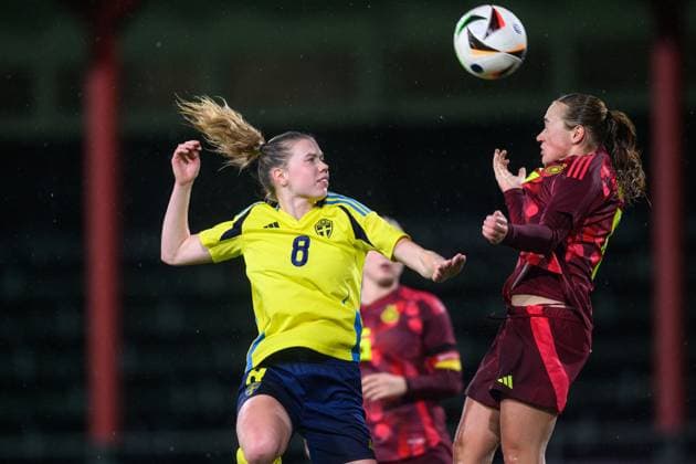 251027 Bea Sprung of Sweden during the international friendly under 23 football match between Sweden and Germany on October 27, 2025 in Malmö Photo Christoffer Borg Mattisson BILDBYRAN COP 261 CB0483 fotboll football soccer fotball u23 under 23 sverige sweden germany dam bbeng landslag  Copyright: CHRISTOFFERxBORGxMATTISSON BB251027CB052