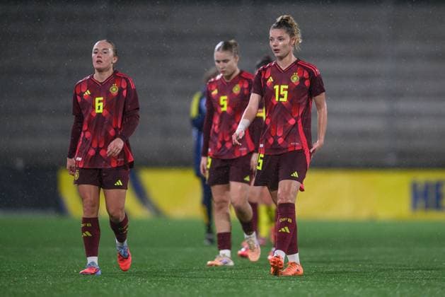 251027 Julia Landenberger of Germany during the international friendly under 23 football match between Sweden and Germany on October 27, 2025 in Malmö Photo Christoffer Borg Mattisson BILDBYRAN COP 261 CB0483 fotboll football soccer fotball u23 under 23 sverige sweden germany dam bbeng landslag sverige sweden tyskland germany  Copyright: CHRISTOFFERxBORGxMATTISSON BB251027CB060