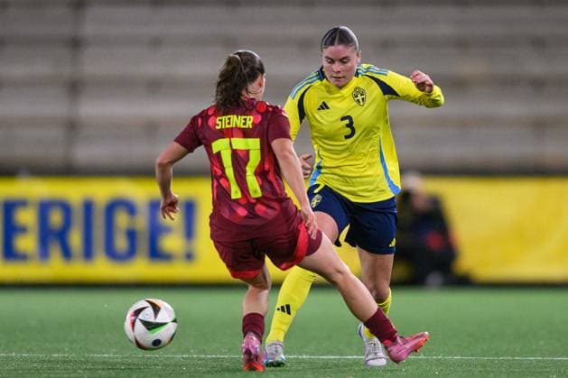 251027 Hanna Wijk of Sweden during the international friendly under 23 football match between Sweden and Germany on October 27, 2025 in Malmö Photo Christoffer Borg Mattisson BILDBYRAN COP 261 CB0483 fotboll football soccer fotball u23 under 23 sverige sweden germany dam bbeng landslag sverige sweden tyskland germany  Copyright: CHRISTOFFERxBORGxMATTISSON BB251027CB091