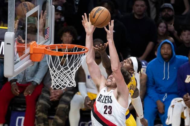 Basketball, NBA, Los Angeles Lakers - Portland Trail Blazers