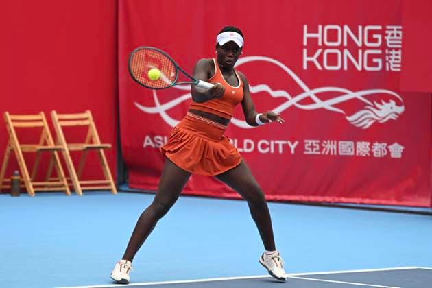 Hong Kong Tennis Open - Day 4 Canadian tennis player Victoria Mboko during a match at the Hong Kong Tennis Open on October 28, 2025 in Hong Kong. (Photo by Kobe Li Nexpher Images) Hong Kong