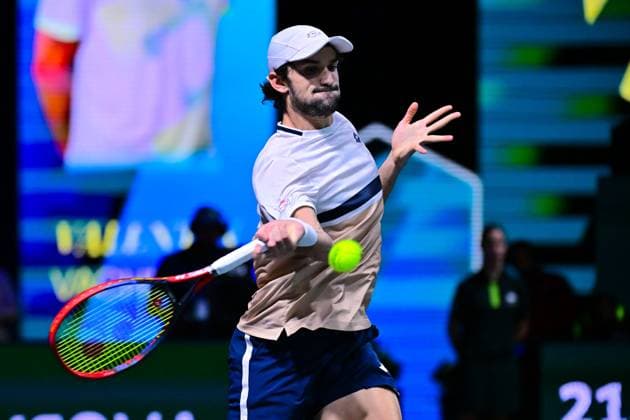 TENNIS : Rolex Paris Masters - Paris - 28 10 2025 Valentin Vacherot ( Monaco ) during the Rolex Paris Masters at Paris La Defense Arena on October 28, 2025 in Nanterre, France. (Photo by Federico Pestellini PSNewz ) ParisFrance  Copyright: xFedericoxPestellinix