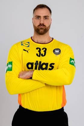 Muenchen Handball DHB 25 26 Germany photoshoot goalkeeper Andreas Wolff Germany Muenchen Bavaria Germany