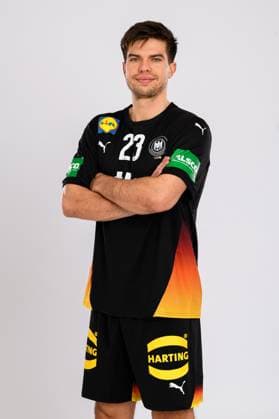 Muenchen Handball DHB 25 26 Germany photoshoot Renars Uscins Germany single picture clipping Muenchen Bavaria Germany