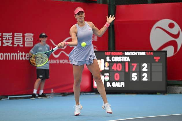 Hong Kong Tennis Open - Day 4 Hungarian tennis player Dalma Galfi during a match at the Hong Kong Tennis Open on October 28, 2025 in Hong Kong. (Photo by Kobe Li Nexpher Images) Hong Kong